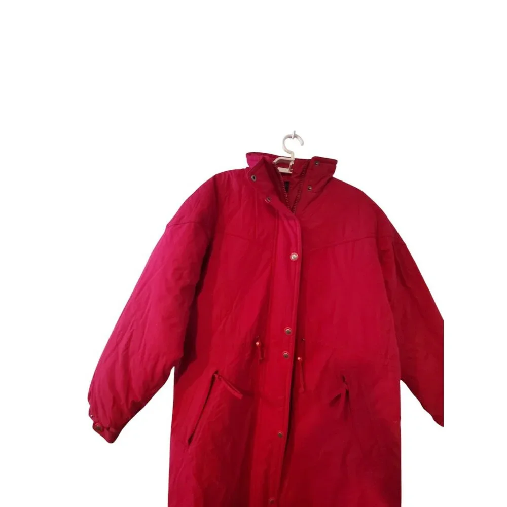 LL Bean coat womens Medium Petite MP long vintage hood thinsulate